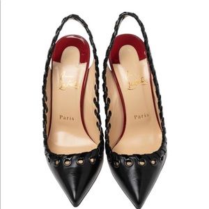 Christian Louboutin sling back pumps, new in box